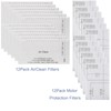12 Pack AirClean Filters and Motor Protection Filters Compatible with