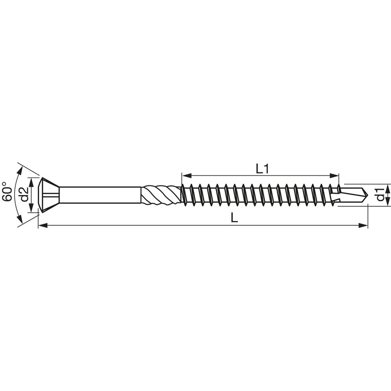 EUROTEC 110289 Wood Drilling Screws Torx 10 with Decorative Head