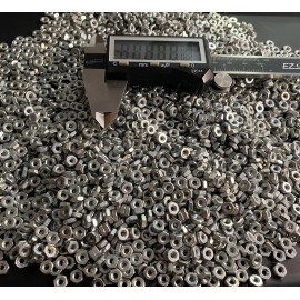 Unbranded 4-40 HEX NUTS M/S 150 PCs Steel & Plated ZINC 3/32 Thick .243 Across Flats - USA