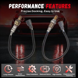 2Pcs 250-24487 250-54084 O2 Oxygen Sensor Upstream Downstream Compatible with Subaru Outback 2013-2019 Forester 2013-2020 Legacy 2013-2019 Impreza 2012-2020 XV Crosstrek 2013-2015 2.0L 2.5L