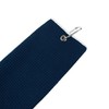 Ubrand Golden Birdie Tri-fold Microfiber Waffle Golf Towel with Carabiner