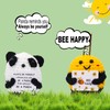 KisSealed Mini Crochet Gift Set,25 Pcs Positive Crochet Animals Bulk