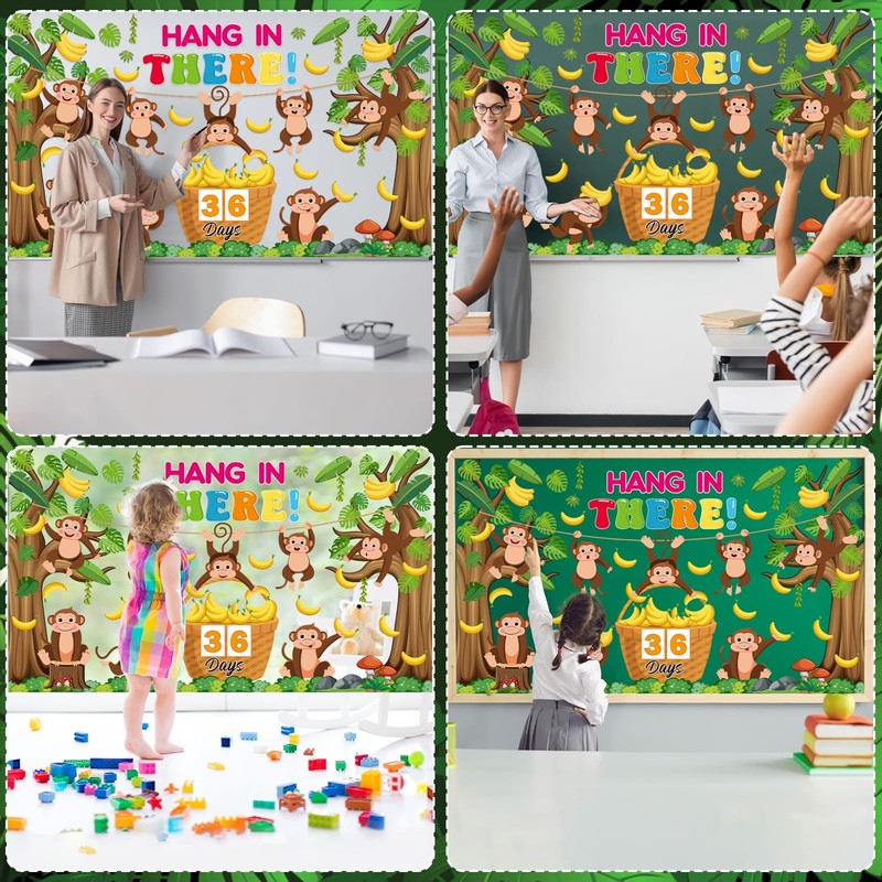gisgfim End of The Year Bulletin Board Set Countdown to
