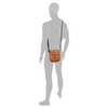 camel active Laos Men's Crossbody Bag Small Cognac Brown, cognac