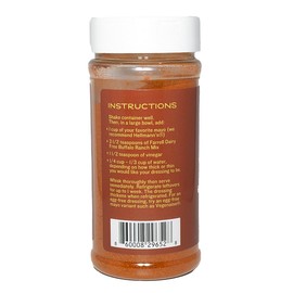 Dairy Free Buﬀalo Ranch Dip Mix by Farrell Specialty Foods – Dairy, Egg, Soy, Nut, & Sugar Free – Delicious Dip Mix & Seasoning (Keto & Vegan Friendly! 6.5 oz jar (184 g))