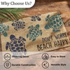 Split P Don't Worry Beach Happy Sea Turtle Doormat