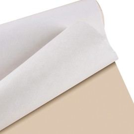 Mesheshe 2PCS Self Adhesive Felt Fabric, Soft Velvet Drawer Liner, DIY Velvet Fabric for Art & Crafts, Jewelry Box Felt Liner, Solid Color Felt Wallpaper (14.6" x 39.4", White)