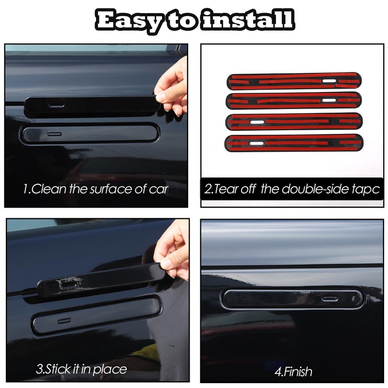 Heutamo Door Handle Cover Protector Sticker Compatible with Land Rover