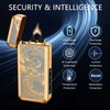 TIKIUKI Electric Rechargeable Big Flame Arc Lighter Type-C Plasma Windproof
