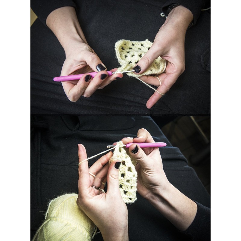 Ergo Hooks Ergonomic Crochet Hooks Cushion Grip for Ultimate Comfort