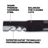 For Kubota Gator Blades for Kubota RCK54P-227Z, RCK54P-321Z, ZD221, ZG227,