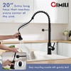 GIMILI Matte Black Touchless Kitchen Faucet Motion Sensor Activated Smart