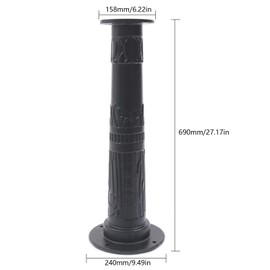 Vintage Hand Well Pump kit, Pitcher Pump Base Black Cast Iron Hand Pump Stand, for Yard, Garden, Farm Irrigation (BSA-75 pump lift base)