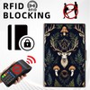 Tudguiloae Black Metal Card Holder Wallet, RFID Blocking Multi-Slot Design,