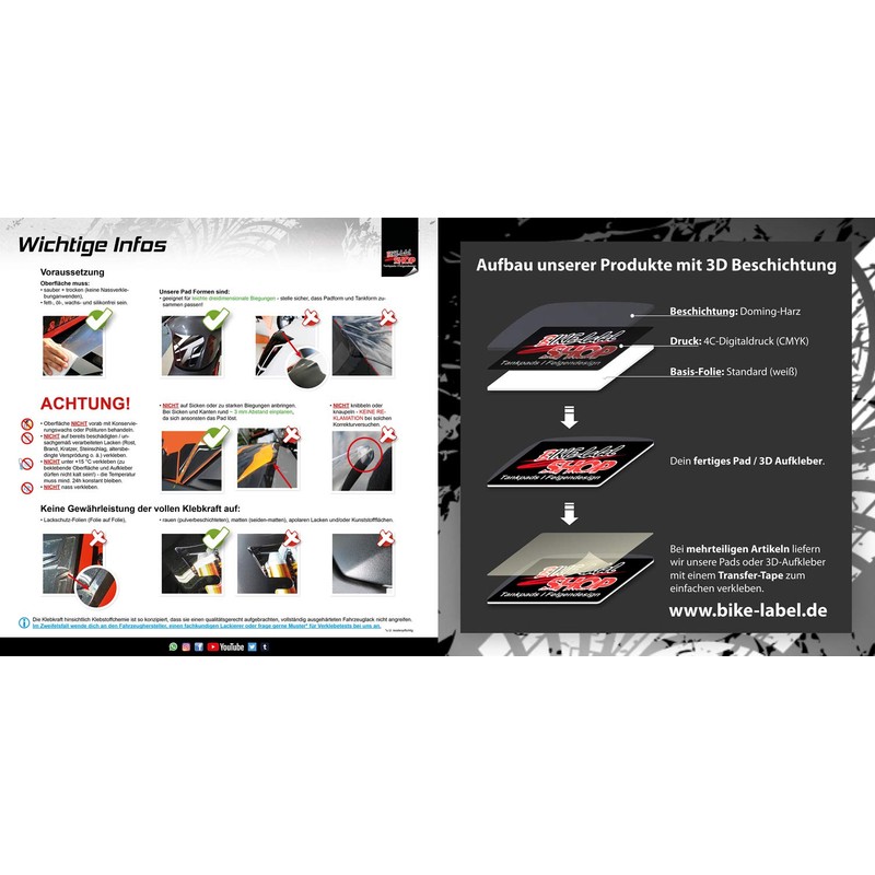 Tankpad X509517VA Motorcycle Sticker Compatible with KTM 1390 Super Duke