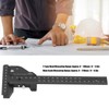 Woodworking Scribing Ruler Aluminum Alloy TType Scriber Carpentry Measuring Marking