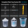 Disposable Paint Cups 20 oz, 40-Pack Paint Cups with Lids
