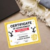 Cheerleading Certificate of Achievement, Gold Foil Blank Award Paper, Set