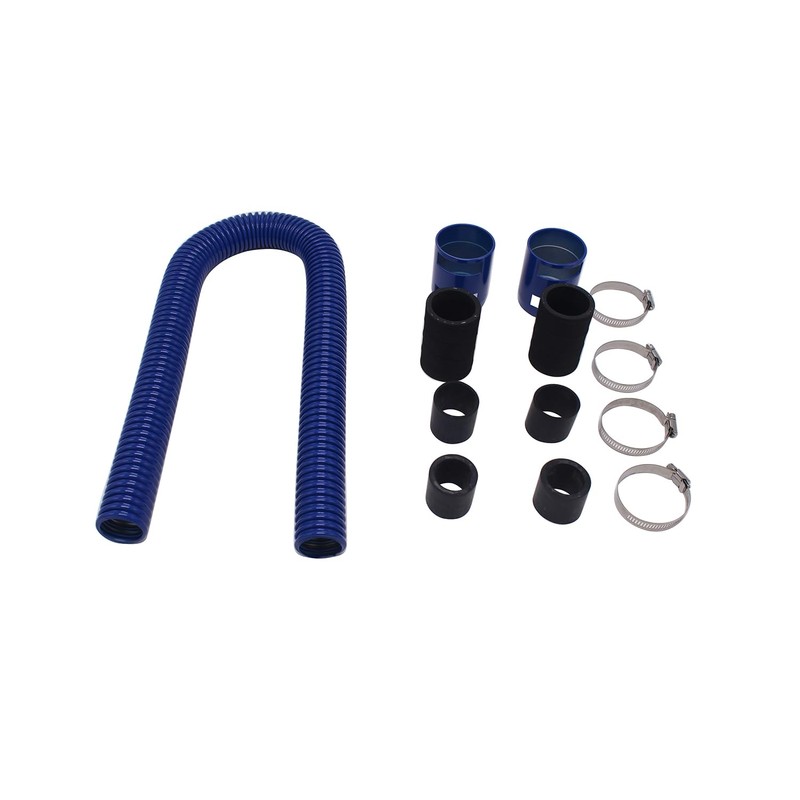 1 Set Blue 36" Long Universal Flexible Stainless Steel Radiator