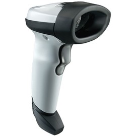 Li2208-Sr White Barcode Scanner Kit with Stand