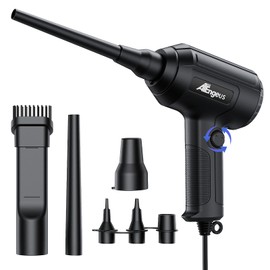 ATEngeus Air Duster, Stepless Speed Electric Air Duster, Multi-Use Compressed Air Duster, Keyboard Cleaner, Replace Canned Air, Air Blower for Clean Dust, Hairs, Laptop, PC