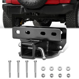 Class 3 Trailer Hitch 2 Inch Receiver Compatible with 2021-2024 Ford Bronco 4000 LBS Toring Capacity Powdercoated Carbon Steel 2021 2022 2023