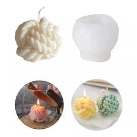 Molde Para Vela De Nudo Tejido De Silicón. Velas