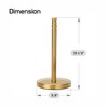 Siwil Gold Paper Towel Holder Stand, One-Handed Ripping Paper Towel