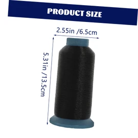 jojofuny 2 Rolls Sewing Thread Kit High Strength Nylon Hair Sewing Thread for Hand Stitching Heavy Duty Non Fraying for Crafting Projects Black White