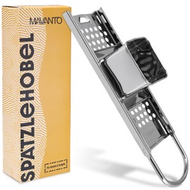 MAVANTO Spätzle Slicer Stainless Steel for Homemade Spätzle & Knöpfle - Dishwasher Safe Spätzle Grater Suitable for All Pots up to Diameter 30 cm