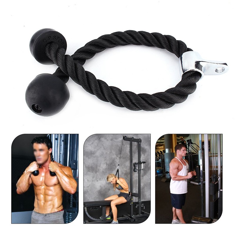 Tricep Rope Commercial Gym Equipment Workout Fitness Body Building for
