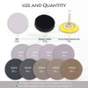 Keadic 50 Pieces 3" Dry Wet and Dry Sanding Discs