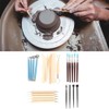 Wooden Pottery Clay Craft Sculpting Modeling Tools DIY Carved Art