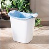 Rubbermaid Small Trash Can, Plastic, 3.5-Gallon/14-Court, White Wastebasket for Kitchen/Office/Bedroom/Bathroom