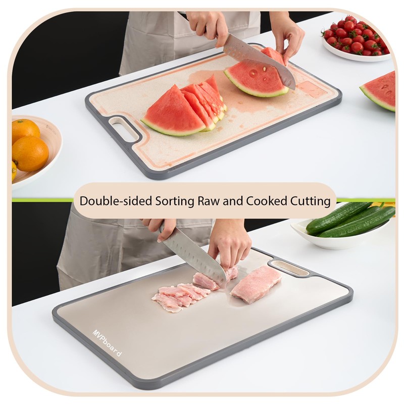 Titanium Cutting Boards for Kitchen Double-Sided, Cutting Board Double Sided