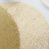 Evevda Gold Round Placemats for Dinner Table Set of 6