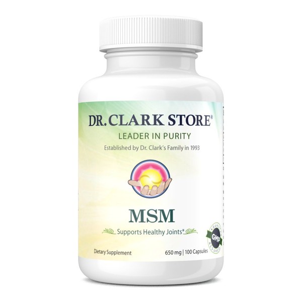 Dr Clark Store MSM, 650 mg 100 Gelatin Capsules