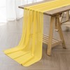flohar 12Pack 10ft Chiffon Table Runner 29x120 Inch Sheer Romantic
