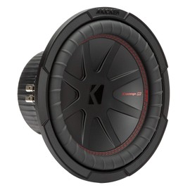 KICKER CompR 10"(25cm) Subwoofer, DVC, 2-ohm, RoHS Compliant