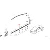 Genuine Honda 72410-TS8-A01 Door Molding Assembly