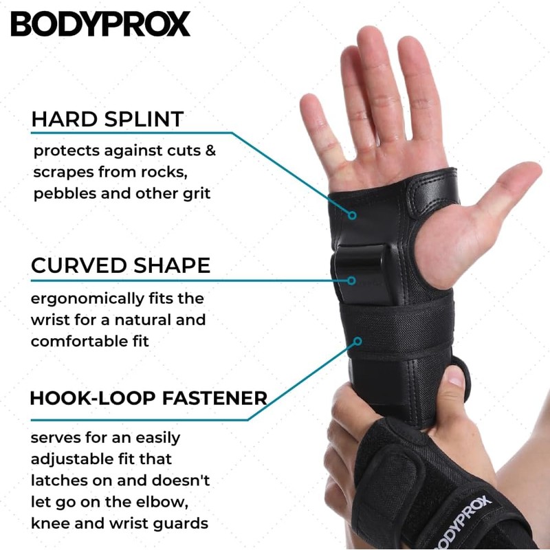 BODYPROX - Rodilleras y coderas para patinaje en línea, monopatín,