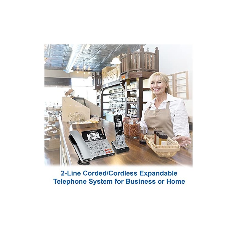 AT&T TL86103 DECT 6.0 Connect to Cell 2 Line Answering