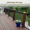 6 Pcs 3.5" x 3.5" Solid Copper Post Cap Fence