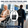 TSA Approved Luggage Lock with Hidden Tracker Compartment, 3 Digit