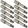 GLS Audio RCA Female to 1/4-Inch TS Metal Adapter -