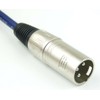 4x Adam Hall Cables K3MMF005 0BLU Microphone Cable 0.5 m