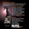 Flitz Metal Pre-Clean - 16oz of USA-Made Stainless Steel Cleaner