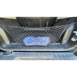 EACCESSORIES EA Rear Trunk Organizer Cargo Net for HUMMER H3 2006-2010 – Envelope Style Cargo Net for SUV - Premium Mesh Elastic Car Trunk Organizer Vehicle Carrier Storage – Compatible with HUMMER H3