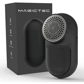 Rechargeable Fabric Shaver, Magictec Lint Remover Sweater Defuzzer Lints Fuzzs Pills Pilling Trimmer for Clothes and Furniture -Battery Operated (Black)