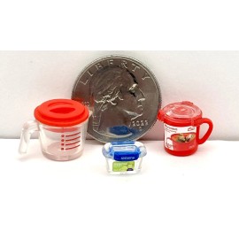 Plastic Containers & Sistema Home 3 Pieces Of Kitchen Plastic Ware Common Zuru Mini Brands Home Series 1